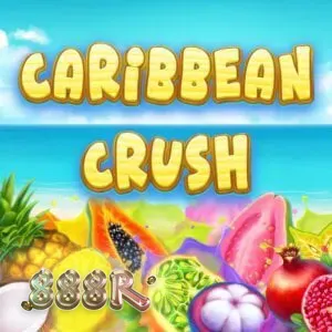 Tampilan visual slot Caribbean Crush dengan tema tropis